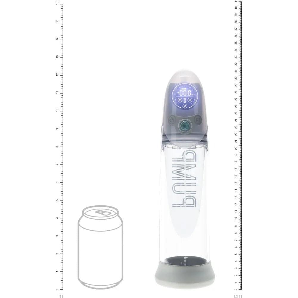 PUMPED Aqua-Pro Auto Pump - Grey - Grey/Clear USB Rechargeable AI-Enabled Submersible Auto Penis Pump Shots Toys Discreet Intimate Essentials.