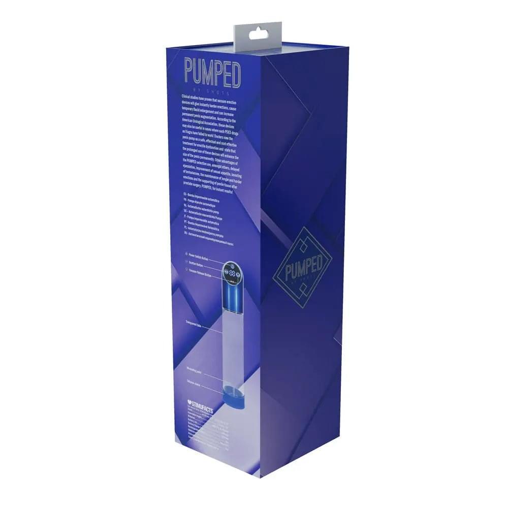 PUMPED Automatic Waterproof Pump - Metal  - /Clear USB Rechargeable Automatic Penis Pump Shots Toys Discreet Intimate Essentials.
