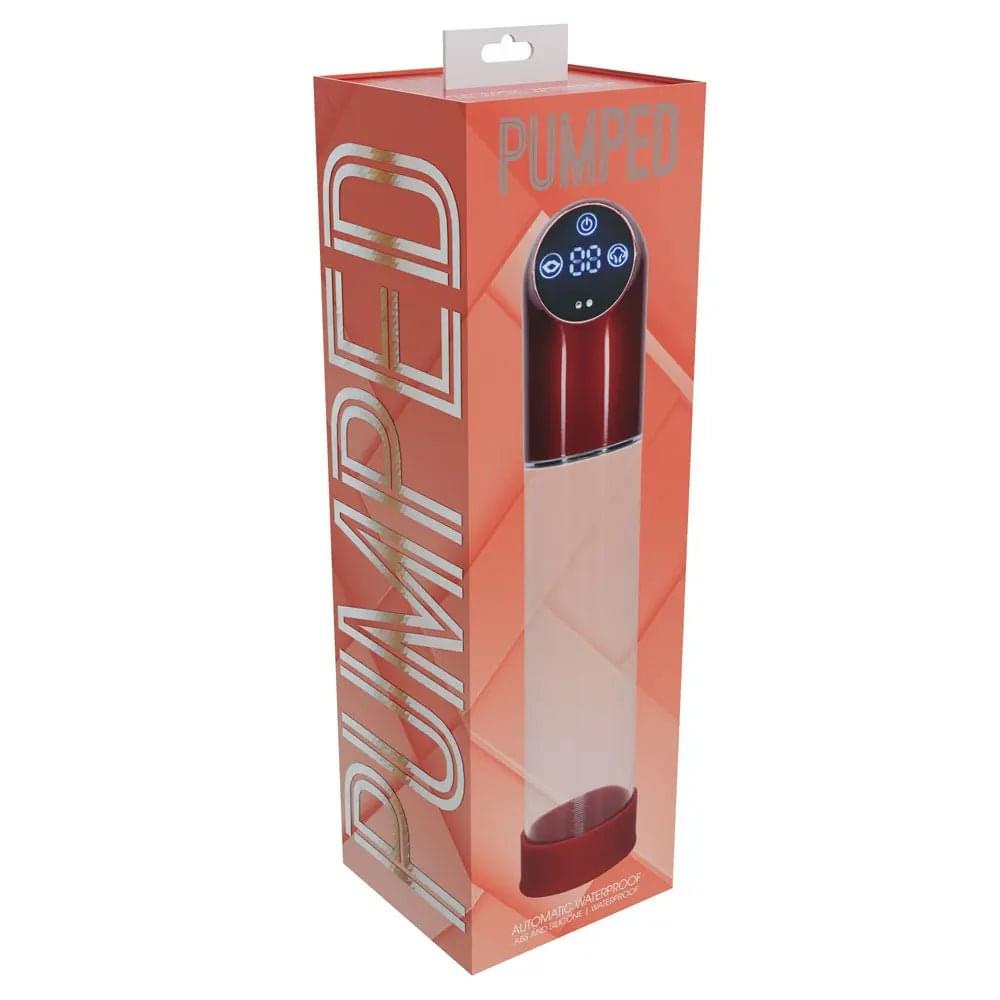 PUMPED Automatic Waterproof Pump - Metal  - /Clear USB Rechargeable Automatic Penis Pump Shots Toys Discreet Intimate Essentials.