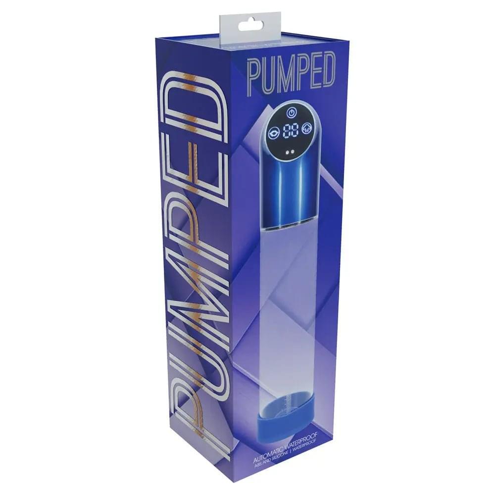 PUMPED Automatic Waterproof Pump - Metal  - /Clear USB Rechargeable Automatic Penis Pump Shots Toys Discreet Intimate Essentials.