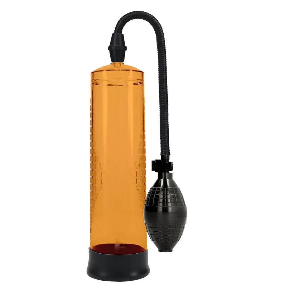 PUMPED Basic Pump 1 - Orange - Orange Penis Pump Shots Toys Discreet Intimate Essentials.