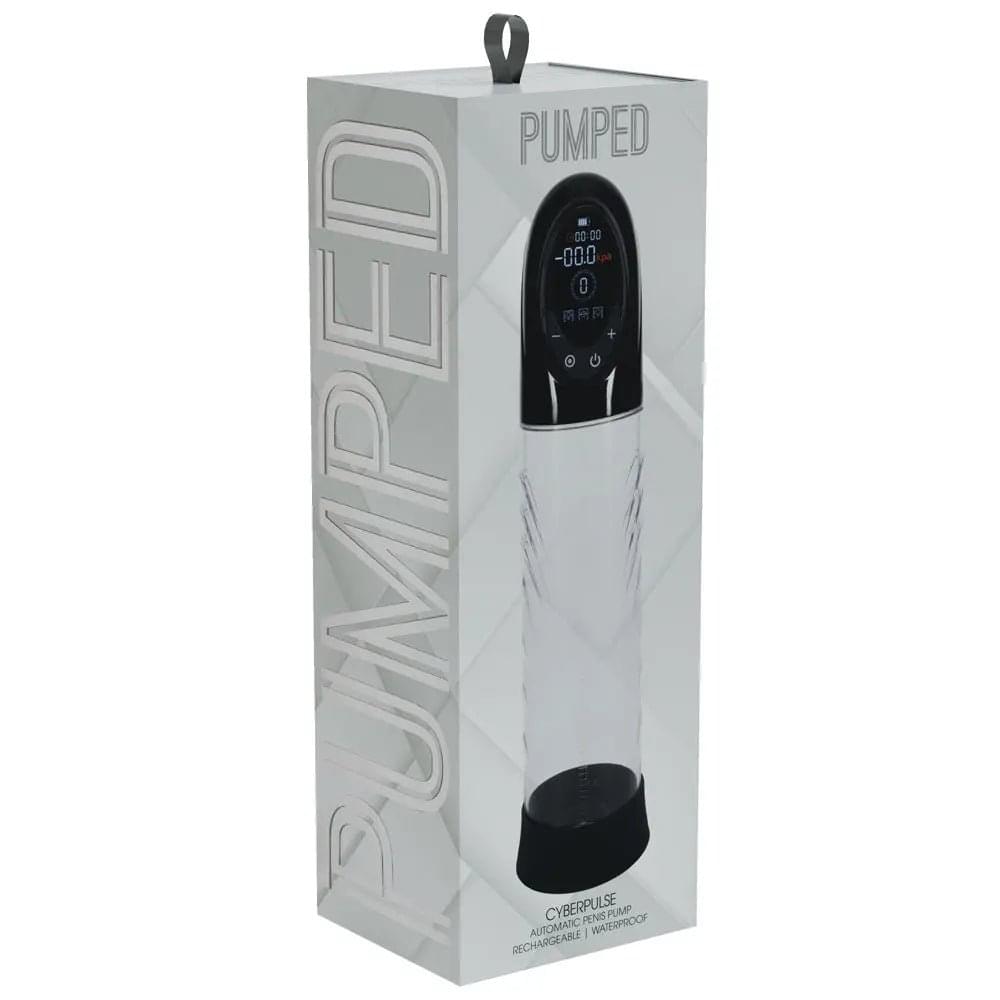 PUMPED CyberPulse Automatic Penis Pump -  - /Clear USB Rechargeable Auto Penis Pump Shots Toys Discreet Intimate Essentials.