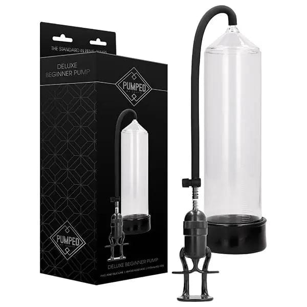 Pumped Deluxe Beginner Pump - Clear Penis Pump Shots Toys Discreet Intimate Essentials.