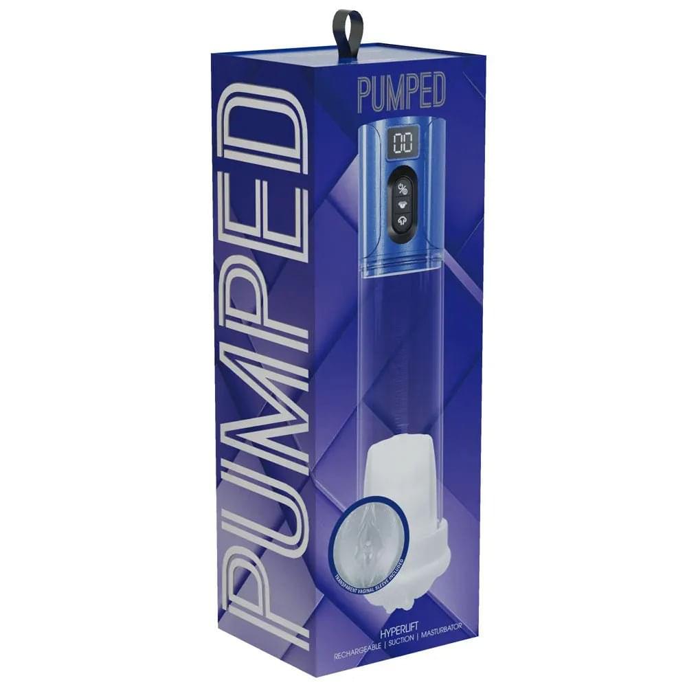 PUMPED HyperLift -  - Metallic /Clear USB Rechargeable Auto Pump Shots Toys Discreet Intimate Essentials.