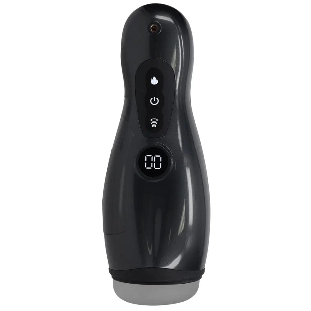 PUMPED Virtuo - Gunmetal - Gunmetal Grey/Clear USB Rechargeable Sucking And Vibrating Auto Masturbator Shots Toys Discreet Intimate Essentials.
