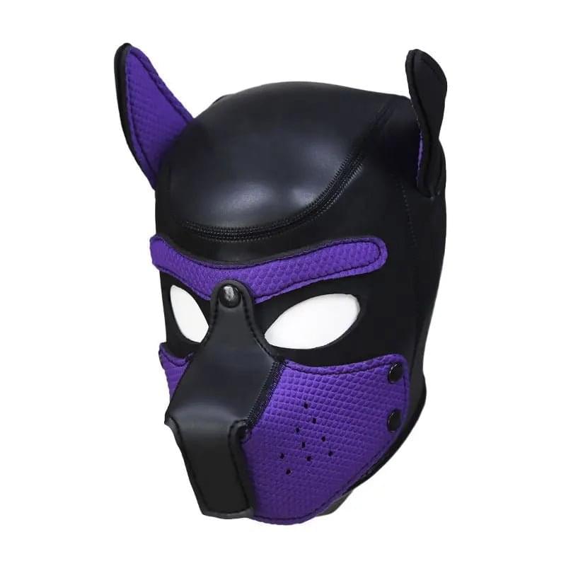 Puppy Play Mask Purple Daytona Discreet Intimate Essentials.