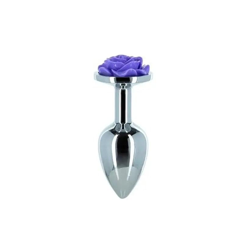 Purple Rose 3in  Metal Butt Plug LUX Active Discreet Intimate Essentials.