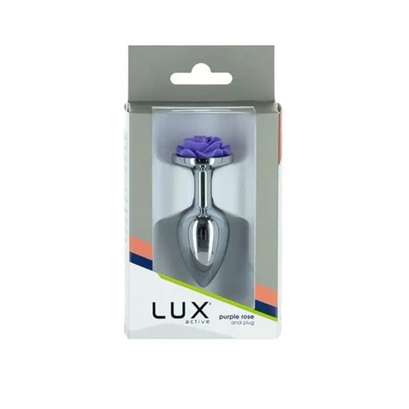 Purple Rose 3in  Metal Butt Plug LUX Active Discreet Intimate Essentials.