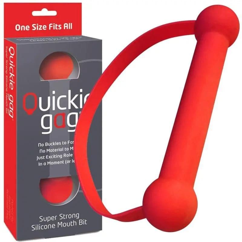 Quickie Gag Mouth Bit Red CreativeC Discreet Intimate Essentials.