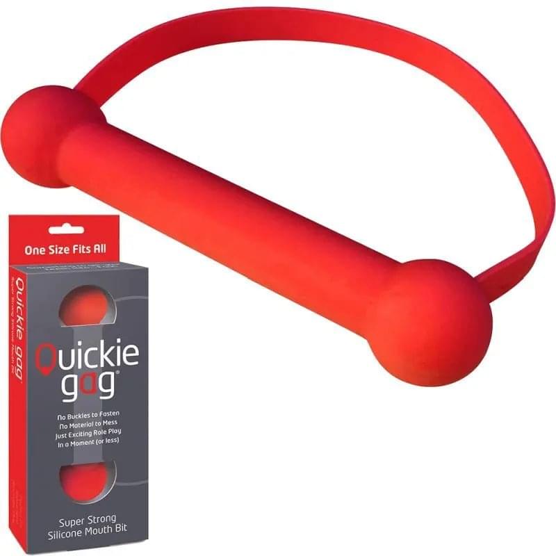 Quickie Gag Mouth Bit Red CreativeC Discreet Intimate Essentials.