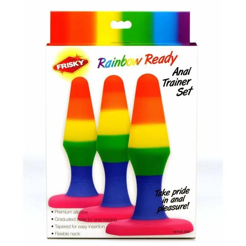 Rainbow Ready Anal Trainer Set Frisky Discreet Intimate Essentials.