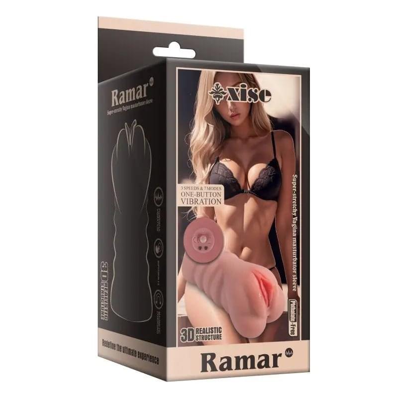 Ramar Realistic Vibrating Anal Vaginal Masturbator XISE Discreet Intimate Essentials.