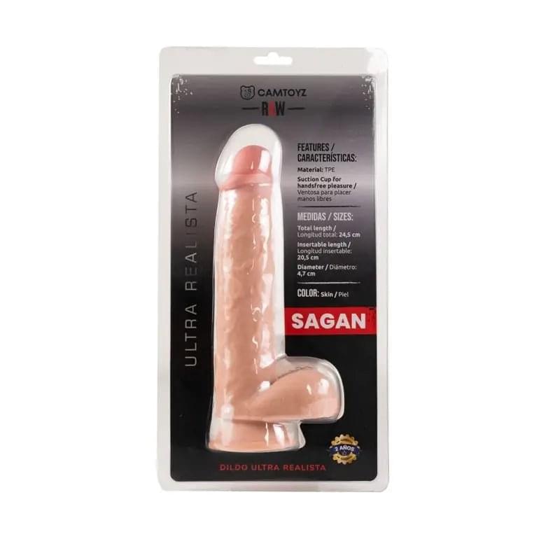 Raw Ultra Realistic Double Layered Dildo Sagan Large RAW Discreet Intimate Essentials.