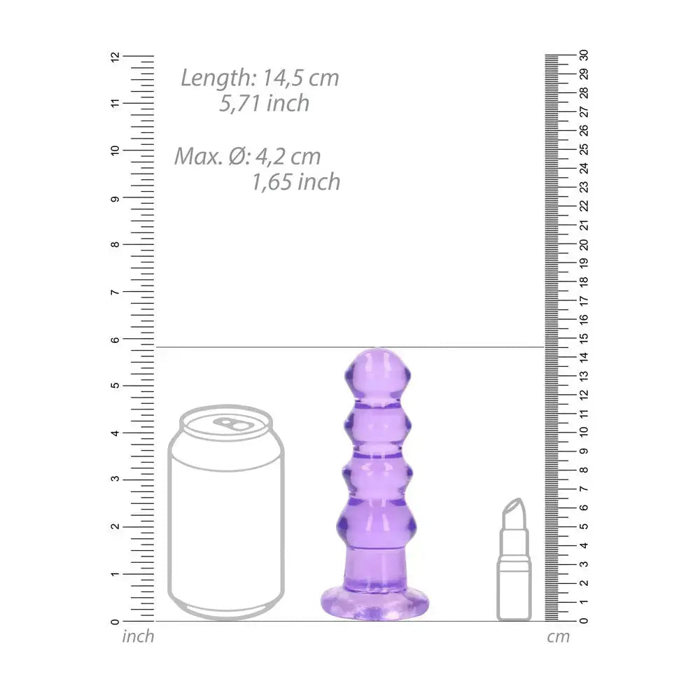 Shop affordable quality REALROCK 14 cm Curvy Anal Plug - 14 cm (4.5'') Butt Plug - Discreet Intimate Essentials - ANAL TOYS - Shots Toys