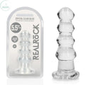 Shop affordable quality REALROCK 14 cm Curvy Anal Plug - Transparent - 14 cm (4.5'') Butt Plug - Discreet Intimate Essentials - ANAL TOYS - Shots Toys