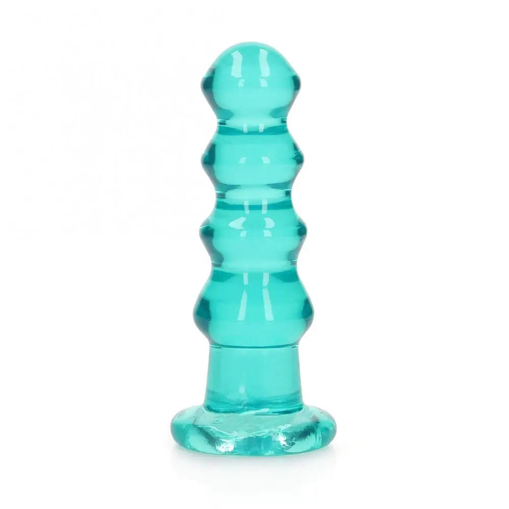Shop affordable quality REALROCK 14 cm Curvy Anal Plug - Turquoise - Turquoise 14 cm (4.5'') Butt Plug - Discreet Intimate Essentials - ANAL TOYS - Shots Toys