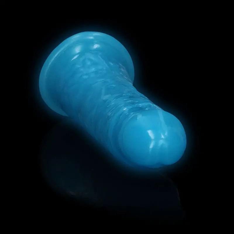 REALROCK 15.5 cm Slim Glow in the Dark Neon -  - Glow in Dark  15.5 cm (6'') Dong Shots Toys Discreet Intimate Essentials.