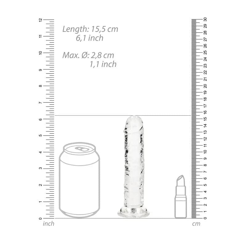 REALROCK 15.5 cm Straight Dildo -  -  15.5 cm (6'') Dong Shots Toys Discreet Intimate Essentials.