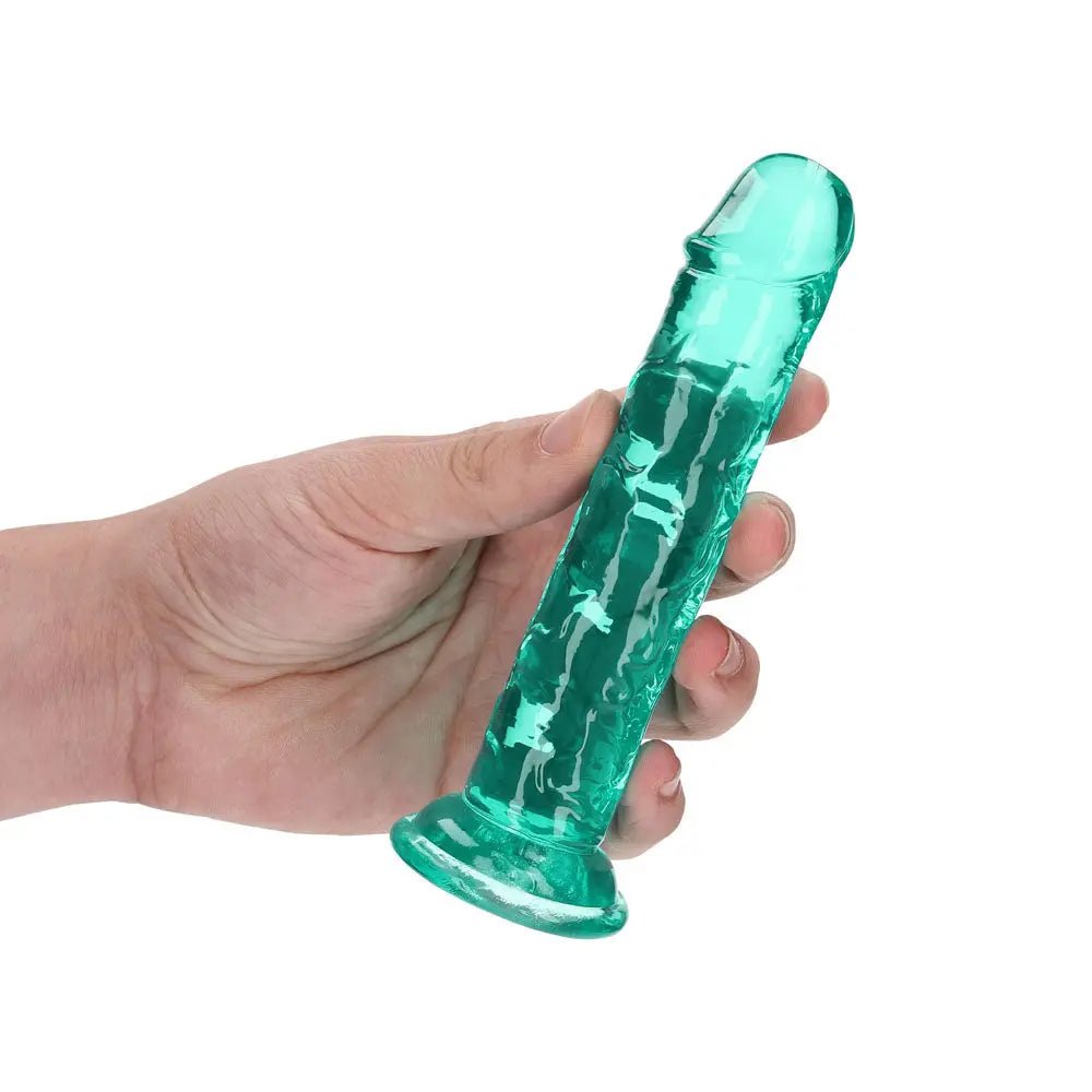 Shop affordable quality REALROCK 15.5 cm Straight Dildo - Turquoise - Turquoise 15.5 cm (6'') Dong - Discreet Intimate Essentials - DONGS - Shots Toys