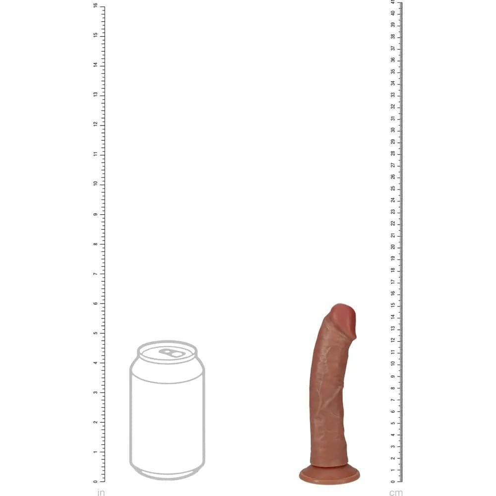 REALROCK 15cm Vibrating Cock - Tan - Tan 15.2 cm (6'') USB Rechargeable Vibrating Dong Shots Toys Discreet Intimate Essentials.