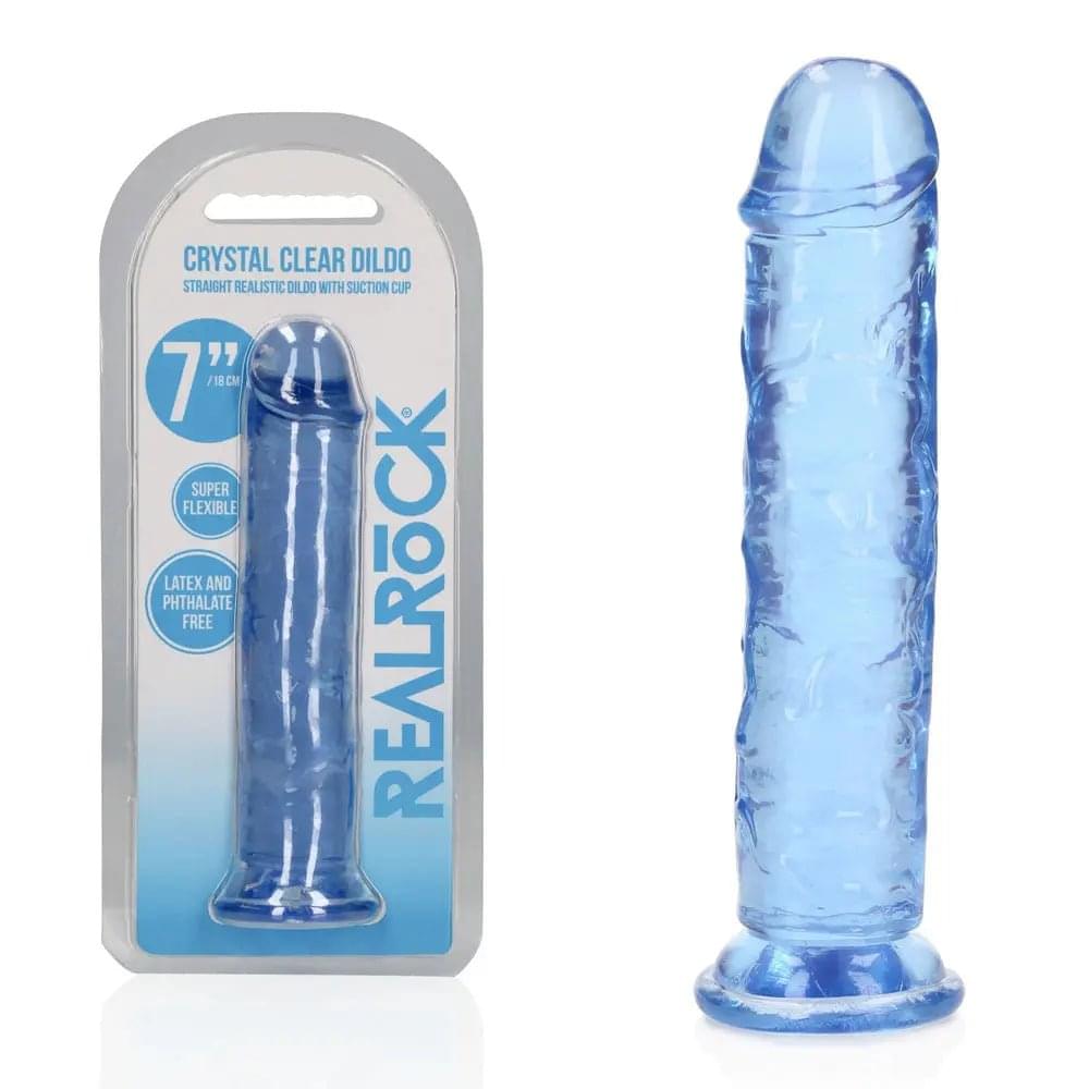 REALROCK 18 cm Straight Dildo -  -  18 cm (7'') Dong Shots Toys Discreet Intimate Essentials.