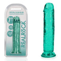 REALROCK 18 cm Straight Dildo - Turquoise - Turquoise 18 cm (7'') Dong Shots Toys Discreet Intimate Essentials.