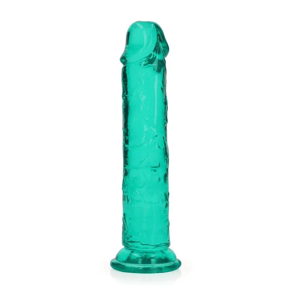 REALROCK 18 cm Straight Dildo - Turquoise - Turquoise 18 cm (7'') Dong Shots Toys Discreet Intimate Essentials.
