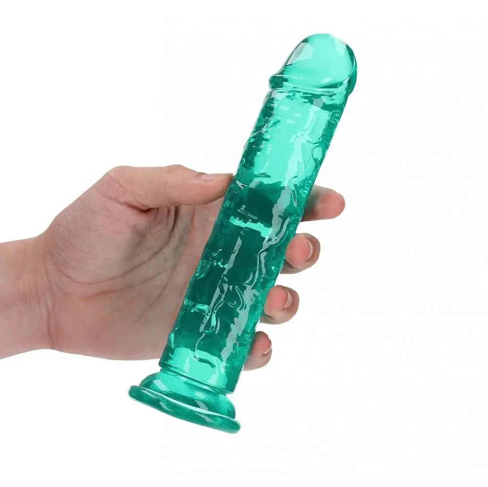 REALROCK 18 cm Straight Dildo - Turquoise - Turquoise 18 cm (7'') Dong Shots Toys Discreet Intimate Essentials.