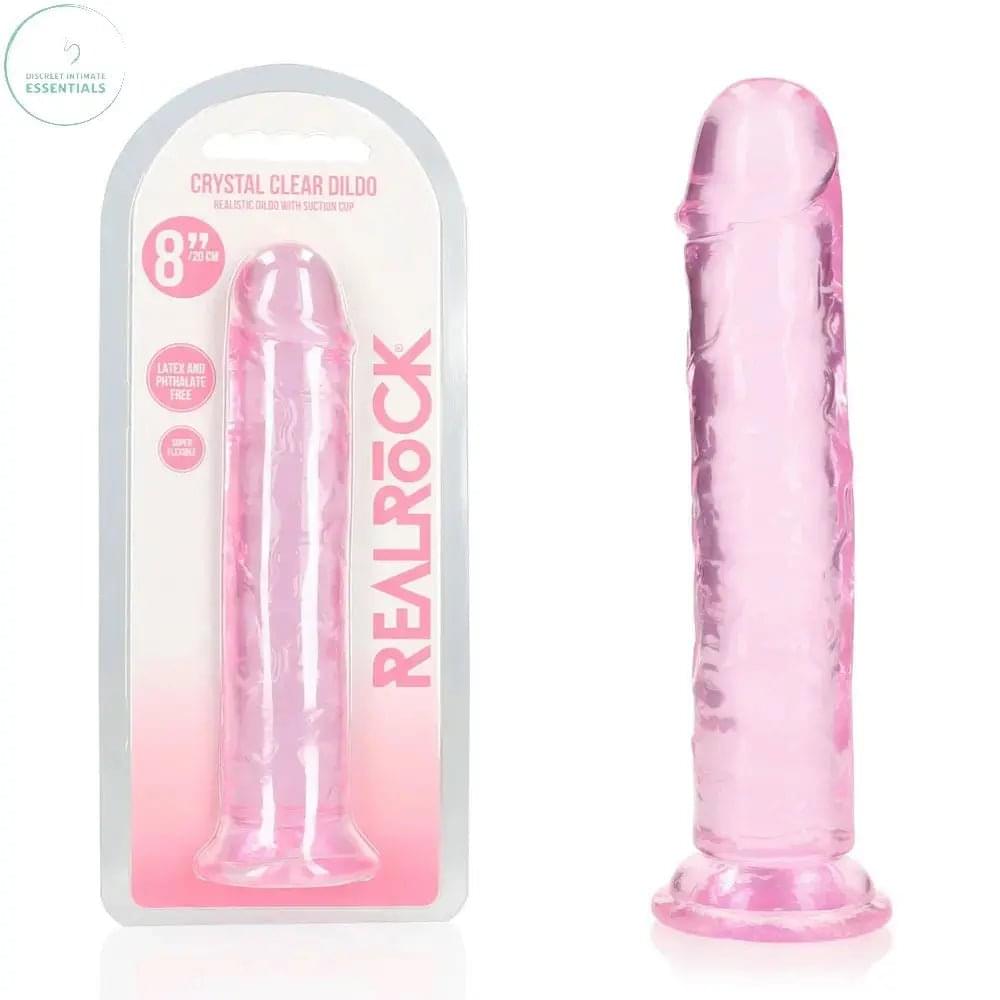 REALROCK 20 cm Straight Dildo -  -  20 cm (8'') Dong Shots Toys Discreet Intimate Essentials.