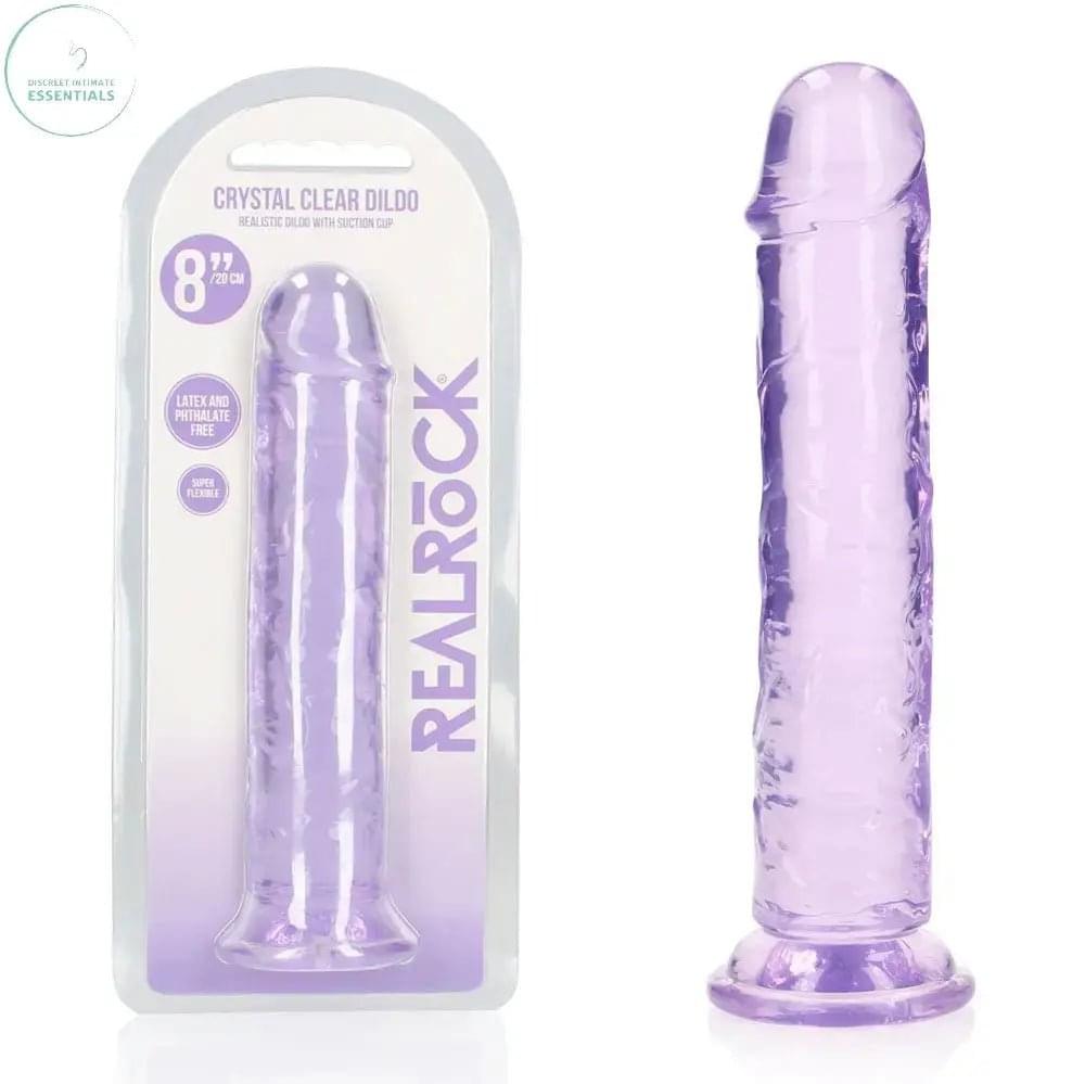 REALROCK 20 cm Straight Dildo -  -  20 cm (8'') Dong Shots Toys Discreet Intimate Essentials.