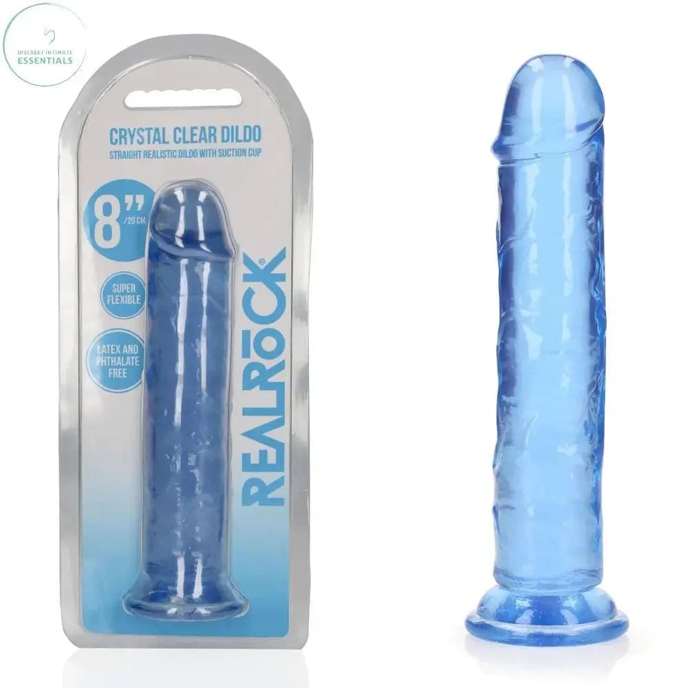 REALROCK 20 cm Straight Dildo -  -  20 cm (8'') Dong Shots Toys Discreet Intimate Essentials.