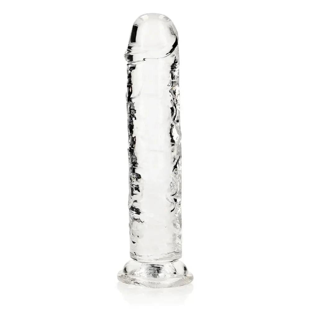 REALROCK 20 cm Straight Dildo - Transparent -  20 cm (8'') Dong Shots Toys Discreet Intimate Essentials.