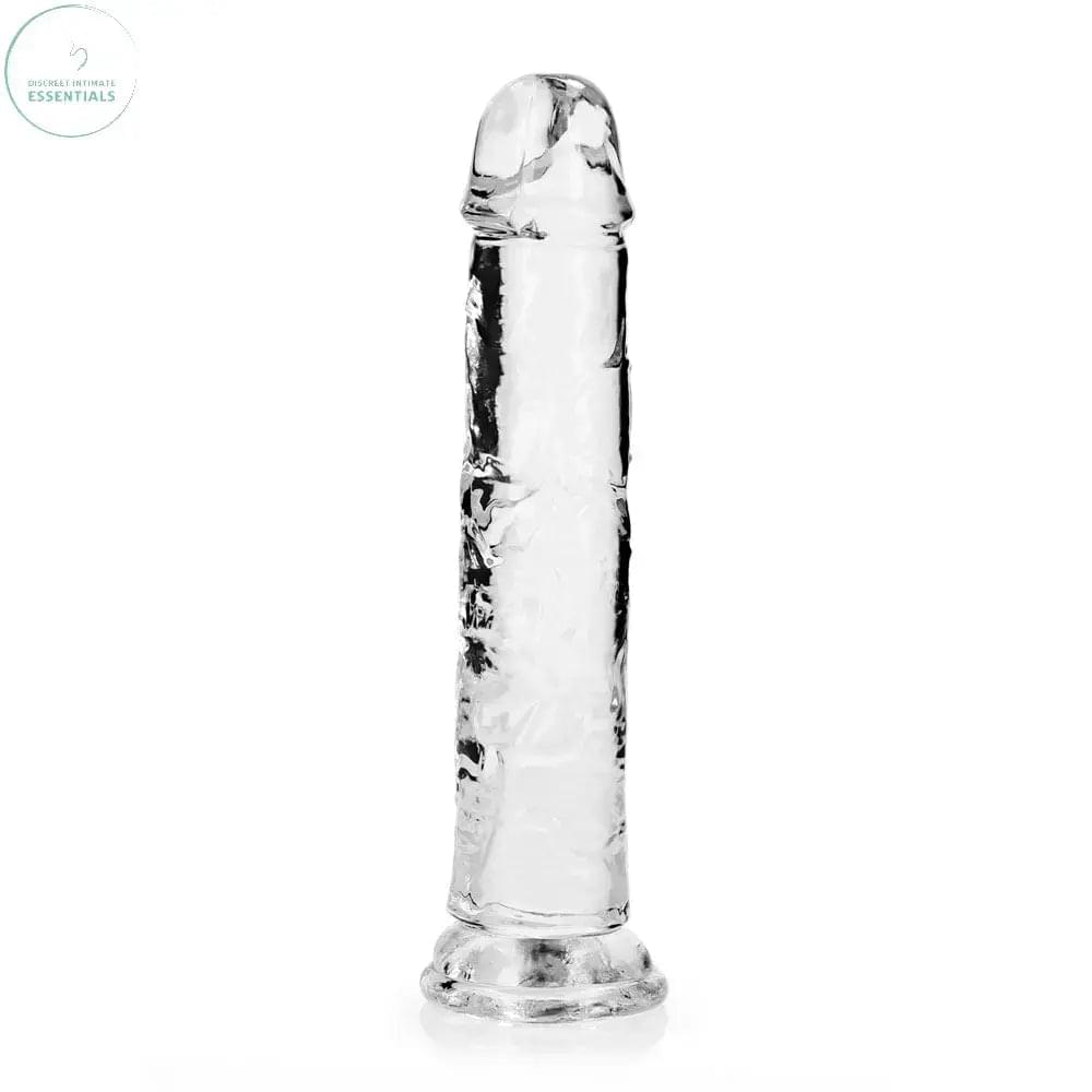 REALROCK 20 cm Straight Dildo - Transparent -  20 cm (8'') Dong Shots Toys Discreet Intimate Essentials.