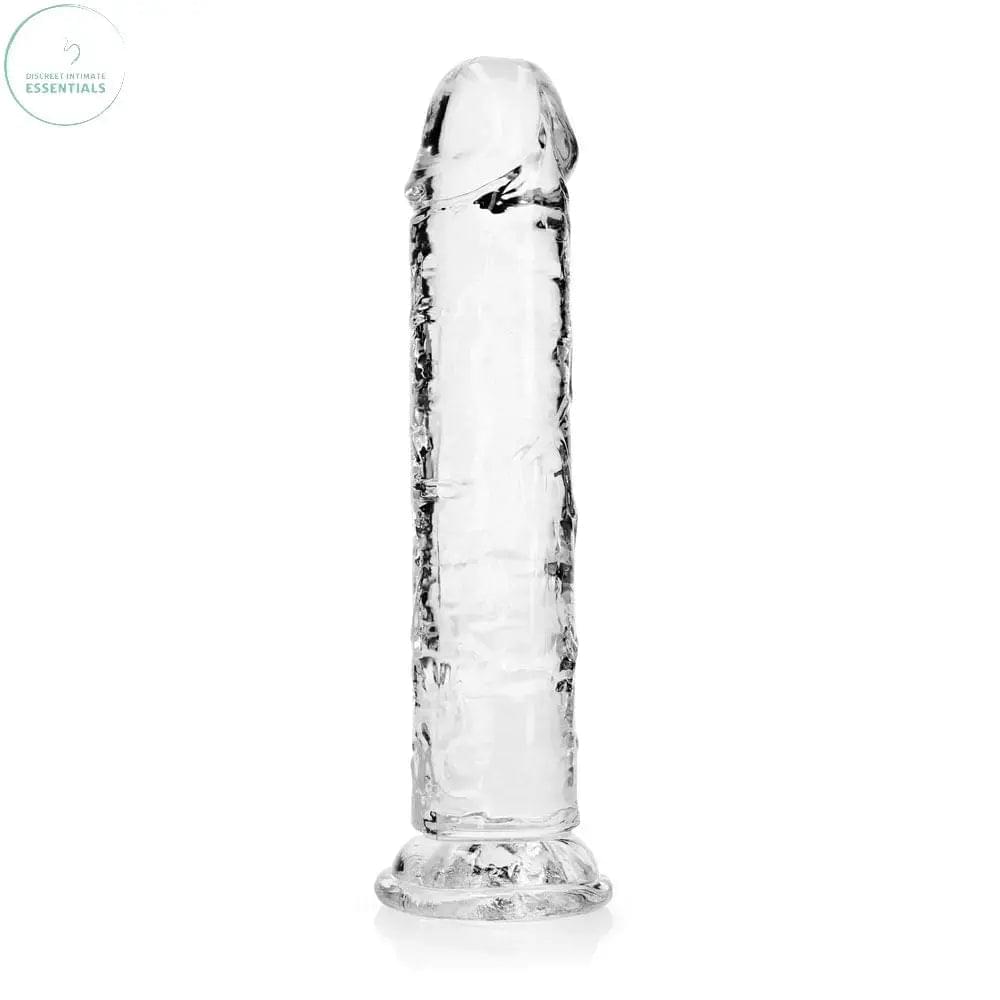 REALROCK 20 cm Straight Dildo - Transparent -  20 cm (8'') Dong Shots Toys Discreet Intimate Essentials.