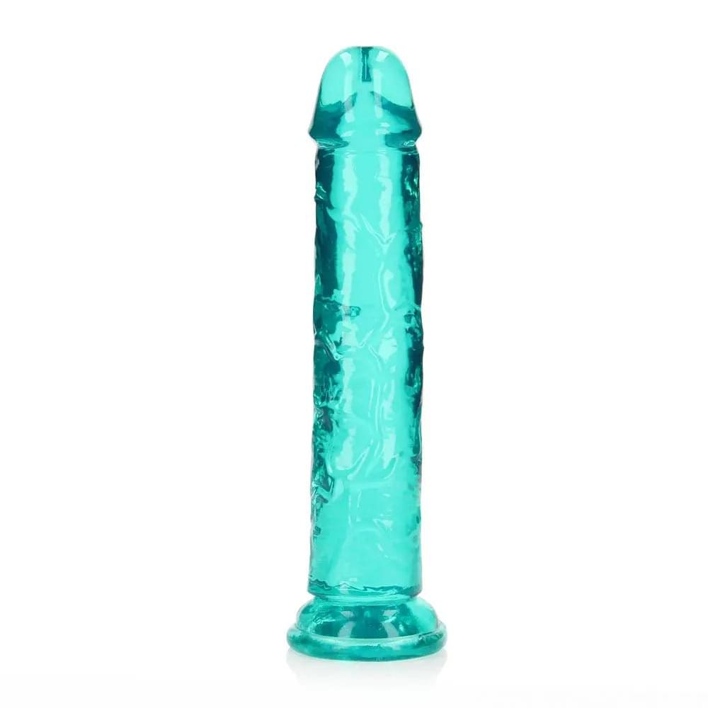 REALROCK 20 cm Straight Dildo - Turquoise - Turquoise 20 cm (8'') Dong Shots Toys Discreet Intimate Essentials.