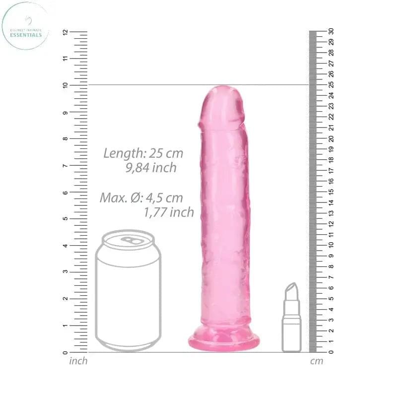 REALROCK 25 cm Straight Dildo -  -  25 cm (10'') Dong Shots Toys Discreet Intimate Essentials.