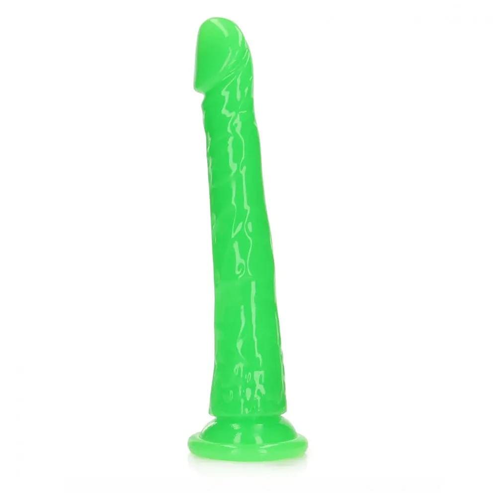 REALROCK 29 cm Slim Glow in the Dark Neon -  - Glow in Dark  29 cm (11'') Dong Shots Toys Discreet Intimate Essentials.