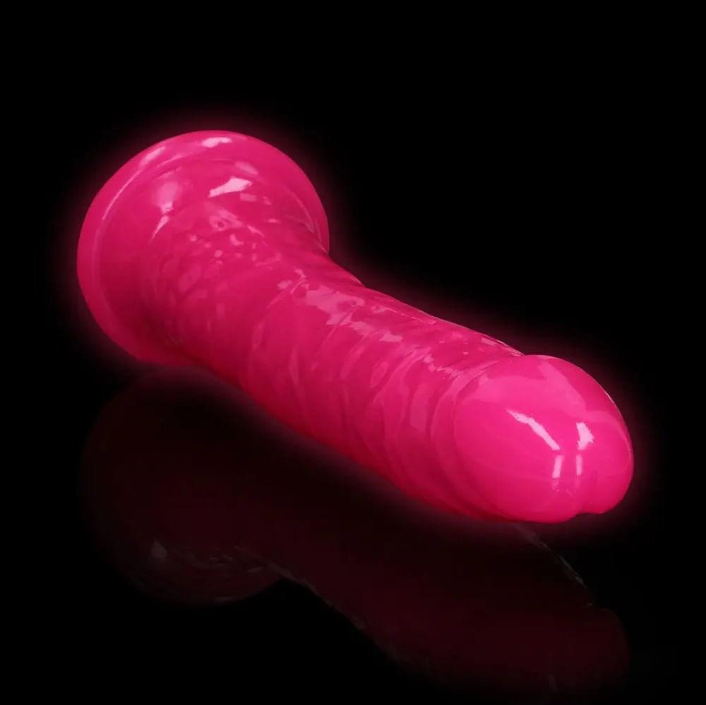 REALROCK 29 cm Slim Glow in the Dark Neon -  - Glow in Dark  29 cm (11'') Dong Shots Toys Discreet Intimate Essentials.