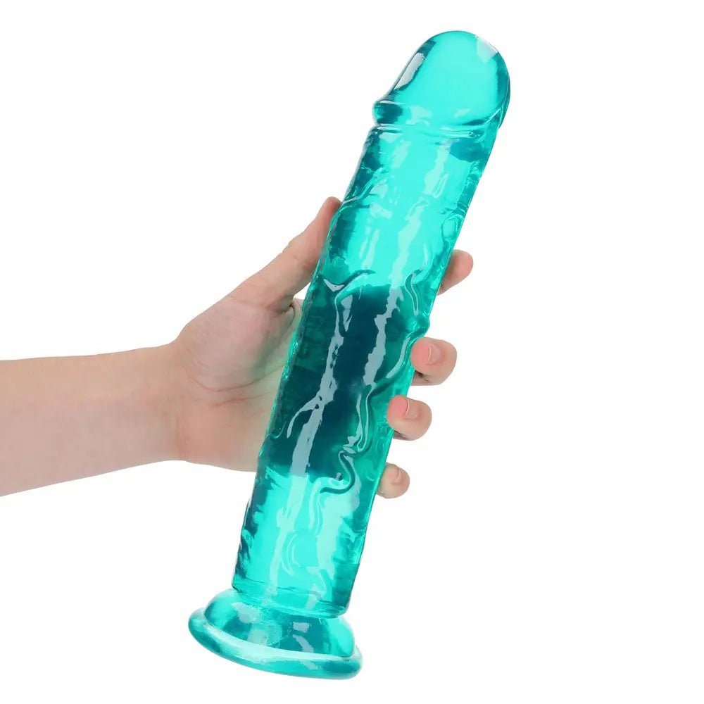 Shop affordable quality REALROCK 31 cm Straight Dildo - Turquoise - Turquoise 31 cm (11'') Dong - Discreet Intimate Essentials - DONGS - Shots Toys