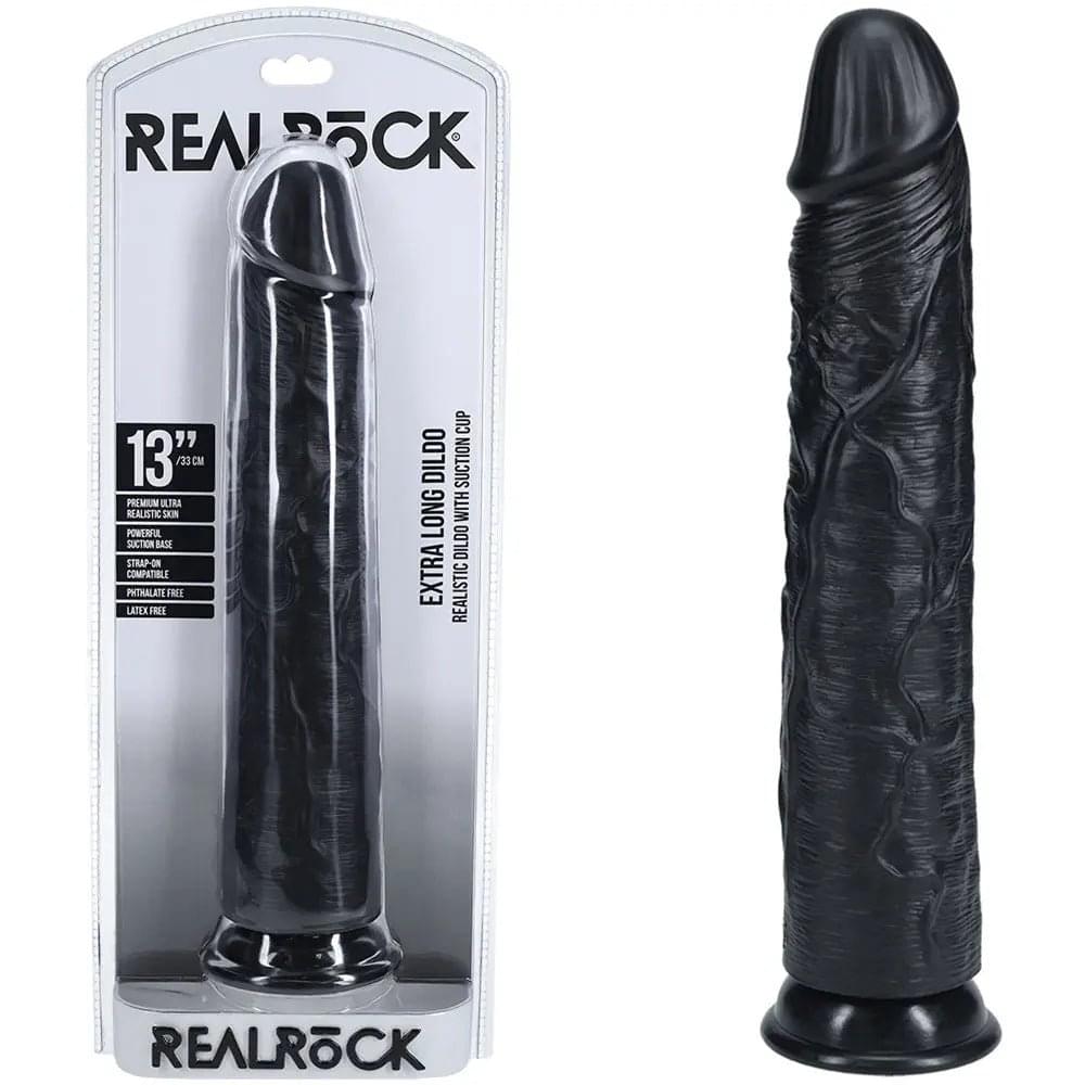 REALROCK 33cm Extra Long Dildo -  -  33 cm (13'') Extra Long Dong Shots Toys Discreet Intimate Essentials.