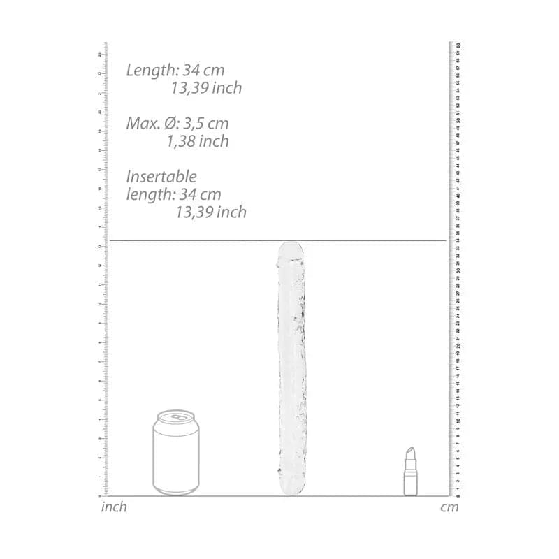REALROCK 34 cm Double Dong -  -  34 cm (14'') Double Dong Shots Toys Discreet Intimate Essentials.