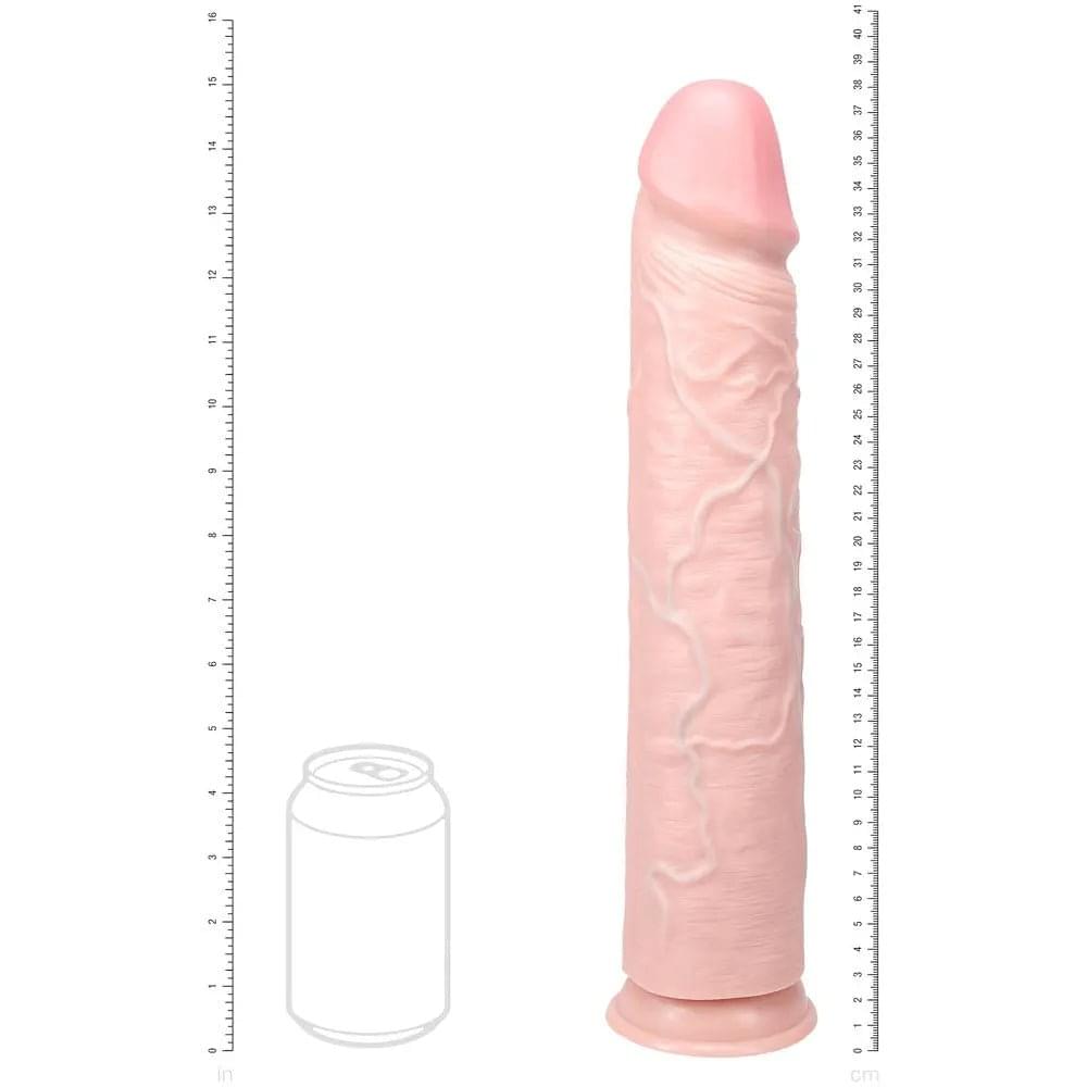 REALROCK 38cm Extra Long Dildo -  -  38 cm (15'') Extra Long Dong Shots Toys Discreet Intimate Essentials.