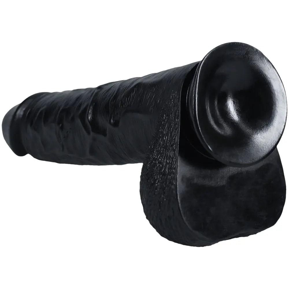 REALROCK 38cm Extra Long Dildo with Balls -  -  38 cm (15'') Extra Long Dong Shots Toys Discreet Intimate Essentials.