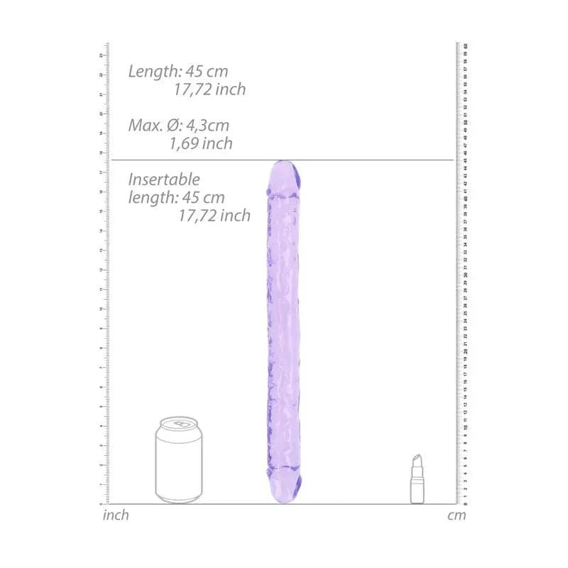 REALROCK 45 cm Double Dong -  -  45 cm (18'') Double Dong Shots Toys Discreet Intimate Essentials.