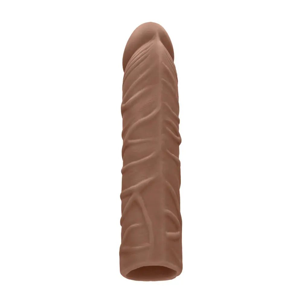 Shop affordable quality REALROCK 7'' Penis Extender - Tan - Tan 17.8 cm Penis Extension Sleeve - Discreet Intimate Essentials - SLEEVES - Shots Toys
