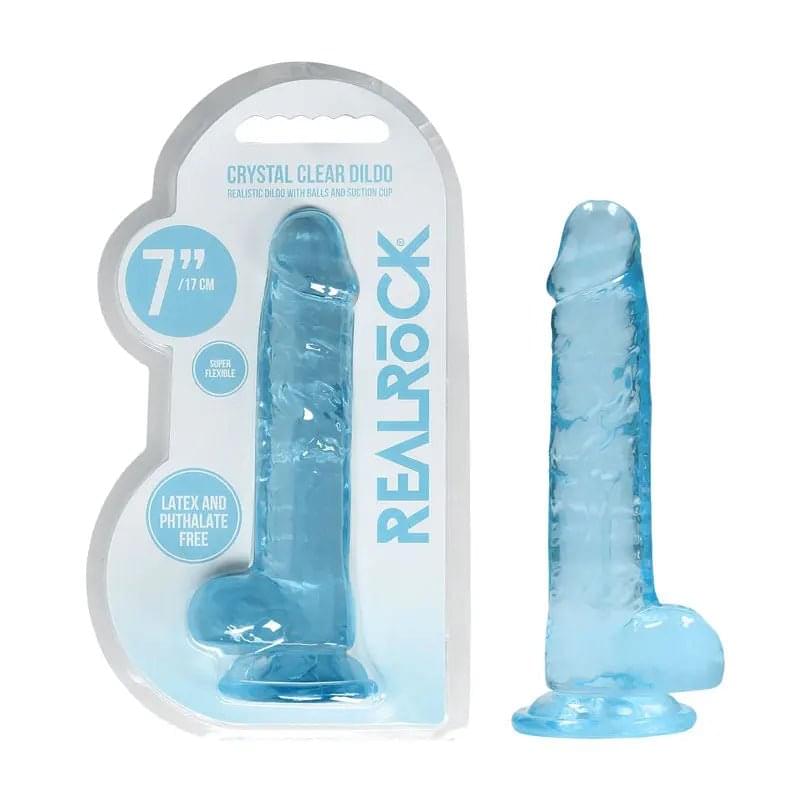 REALROCK 7'' Realistic Dildo With Balls -  17.8 cm Dong Shots Toys Discreet Intimate Essentials.