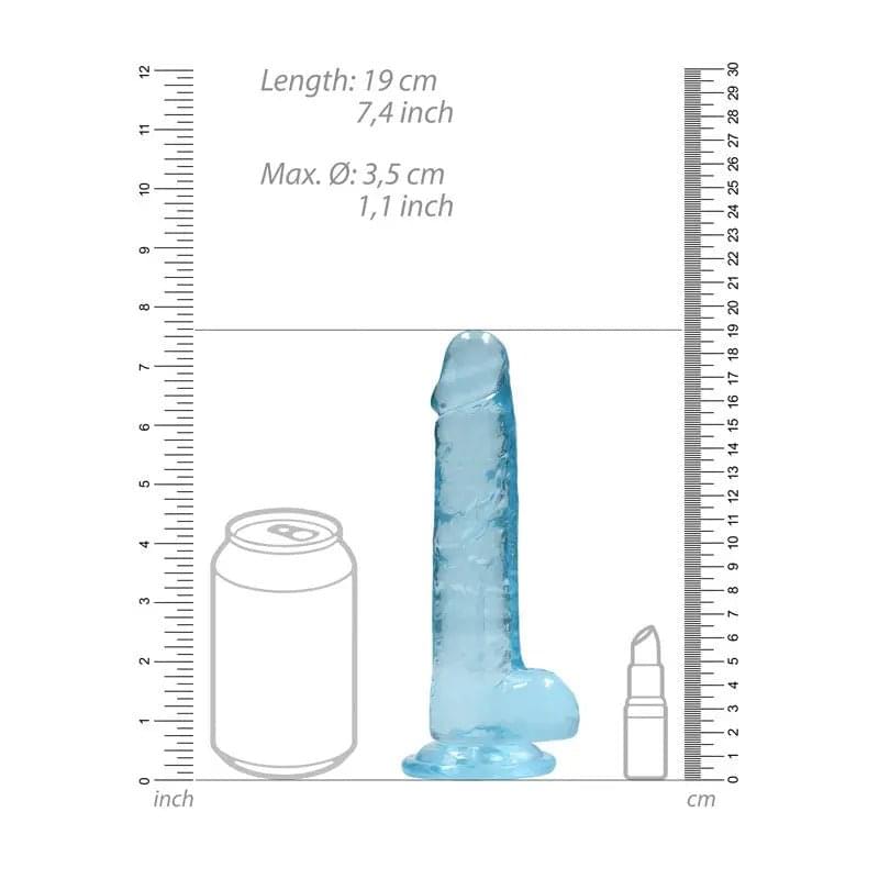 REALROCK 7'' Realistic Dildo With Balls -  17.8 cm Dong Shots Toys Discreet Intimate Essentials.