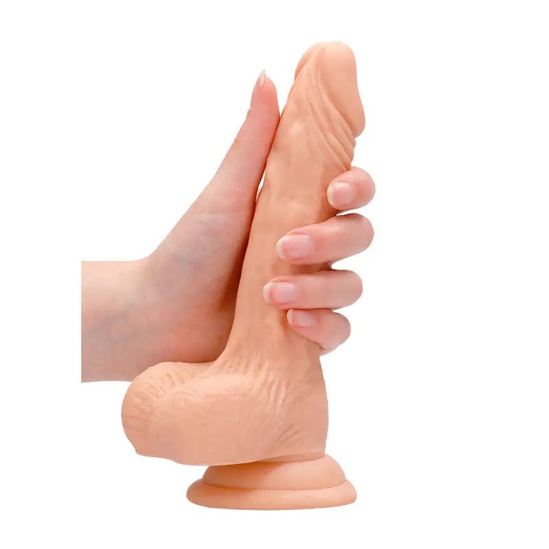 Shop affordable quality REALROCK 7'' Realistic Dildo With Balls - 17.8 cm Dong - Discreet Intimate Essentials - DONGS - Shots Toys