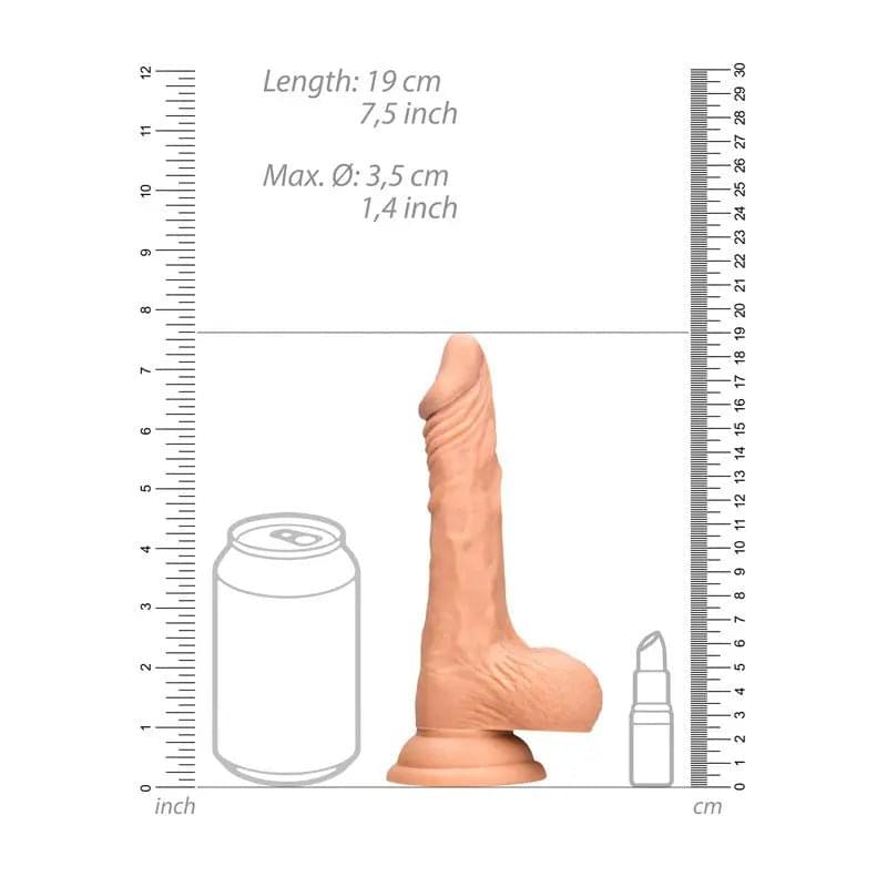 REALROCK 7'' Realistic Dildo With Balls -  17.8 cm Dong Shots Toys Discreet Intimate Essentials.