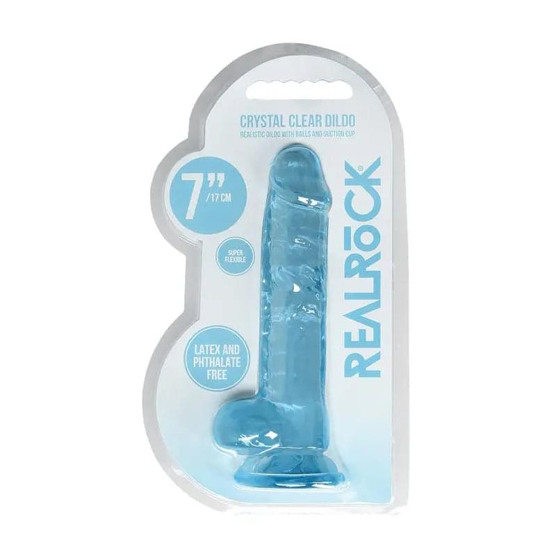 REALROCK 7'' Realistic Dildo With Balls -  17.8 cm Dong Shots Toys Discreet Intimate Essentials.